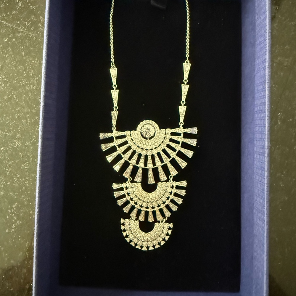 Swarovski Silkver Art Deco Necklace